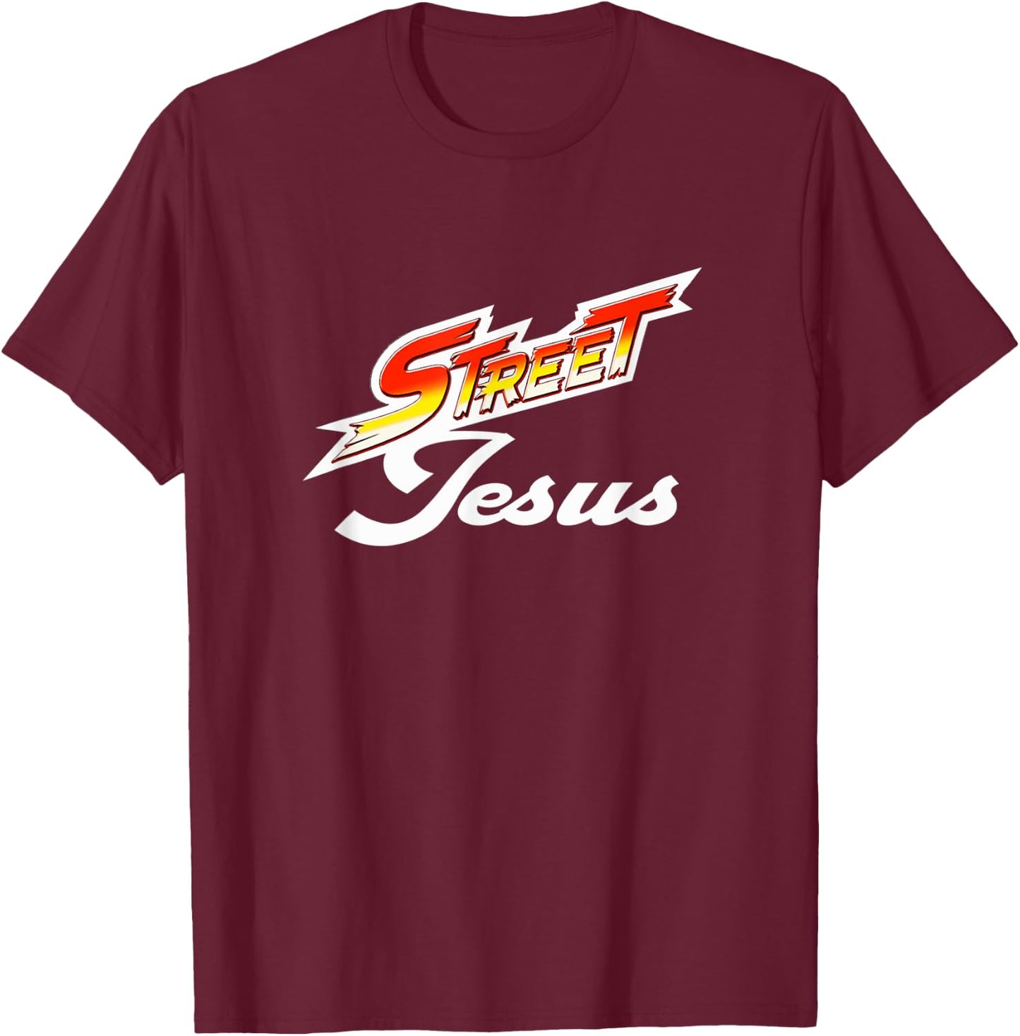 Street Jesus T-Shirt - T-Shirt | Maroon