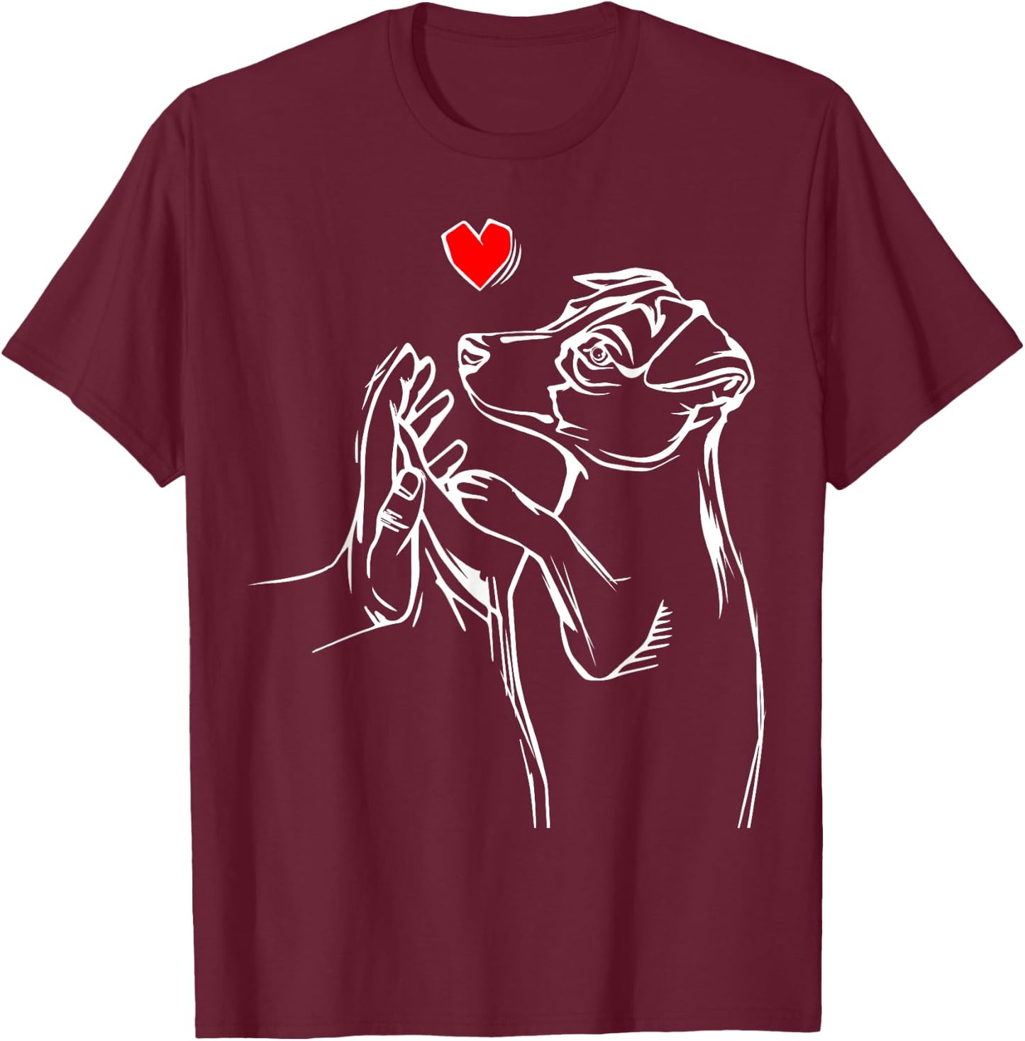 Jack Russell Terrier Dog Gift T-Shirt - T-Shirt | Maroon