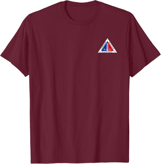 Quezon City Philippines Flag Seal T-Shirt - T-Shirt | Maroon