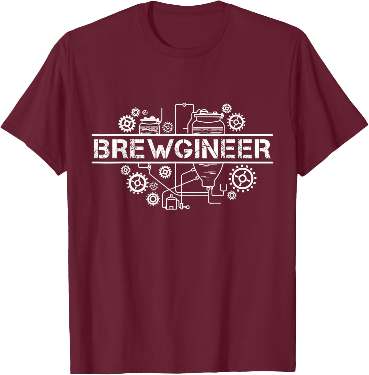 Braumeister Engineer Brewer, Beer Brewer, Gift Brewery T-Shirt - T-Shirt | Maroon