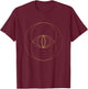 Sacred Geometry Vesica Piscis Geometric Astrology Mandala T-Shirt - T-Shirt | Maroon