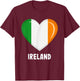 Ireland Flag Jersey | Irish T-Shirt - T-Shirt | Maroon
