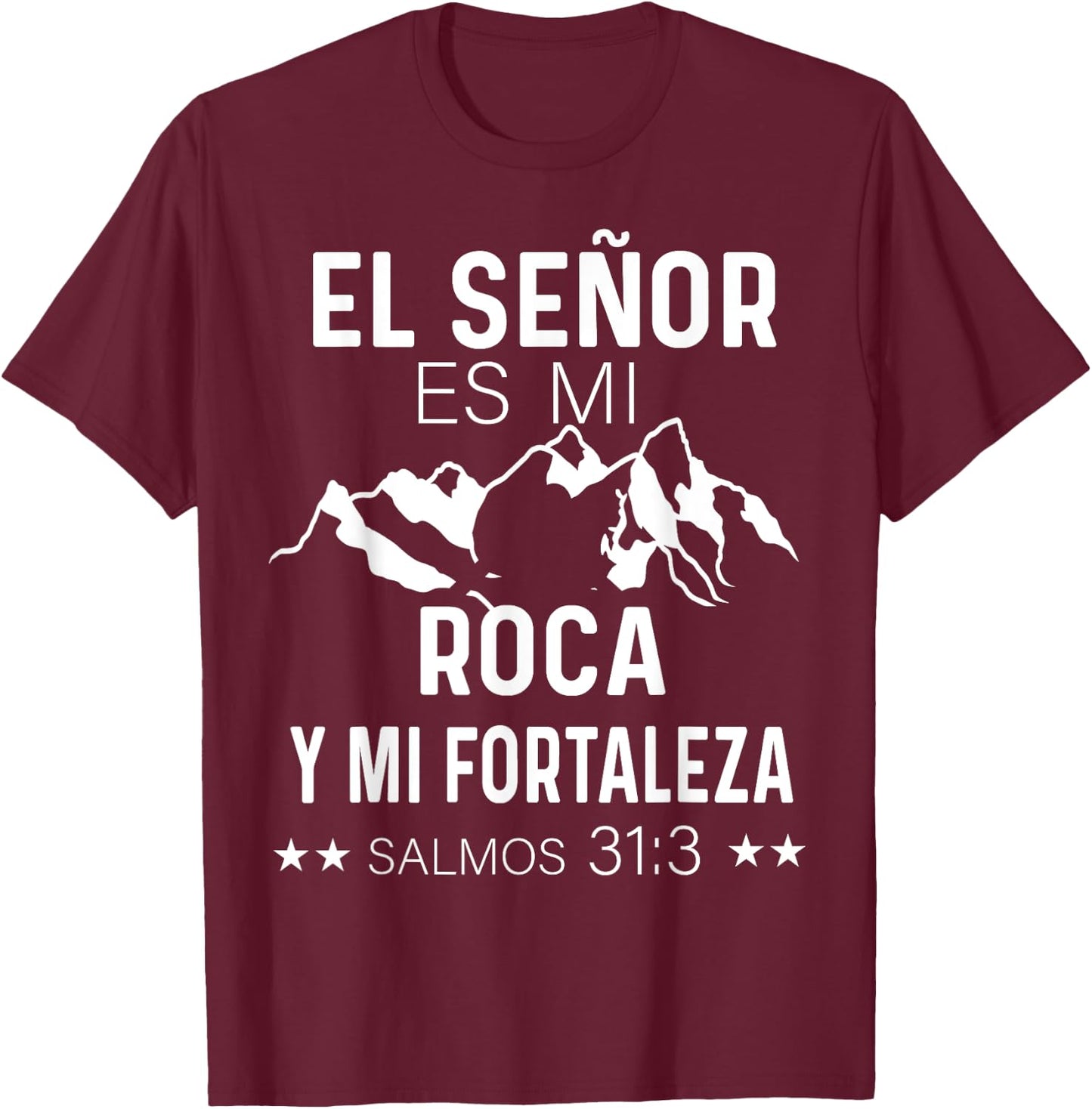 Camiseta cristiana en espanol Versiculo Spanish Christians T-Shirt - T-Shirt | Maroon