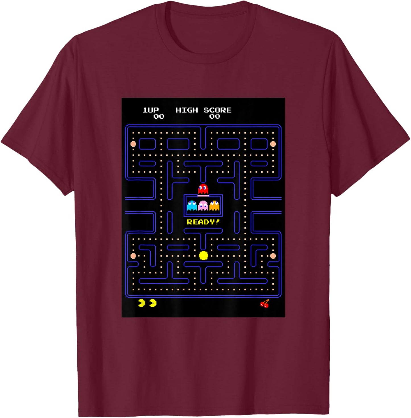 Pac-man T-Shirt - T-Shirt | Maroon