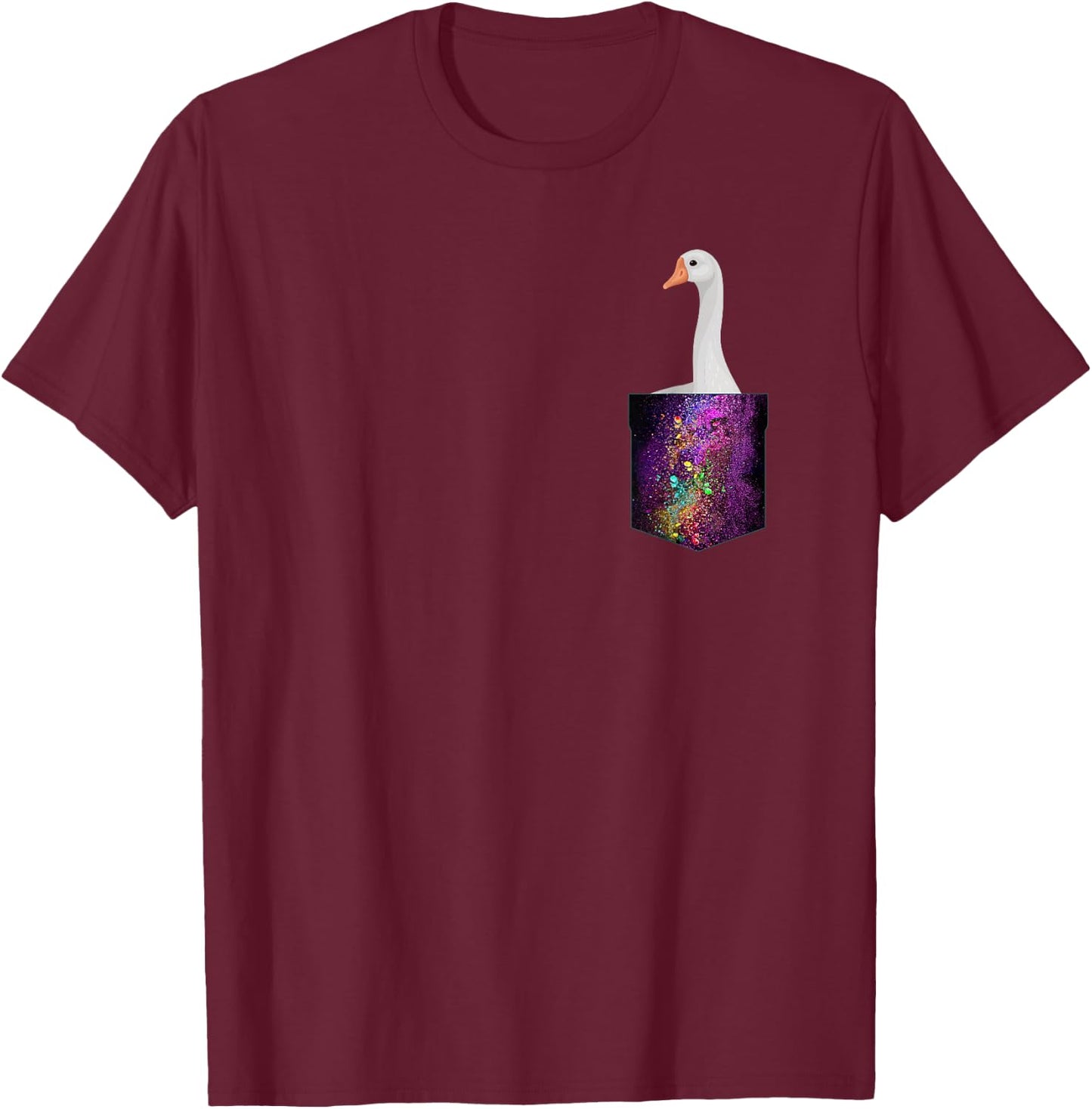 Pocket Goose T-Shirt - T-Shirt | Maroon