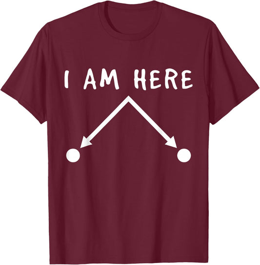 Quantum Physics - Quantum Mechanics Funny Quantum Computer T-Shirt - T-Shirt | Maroon