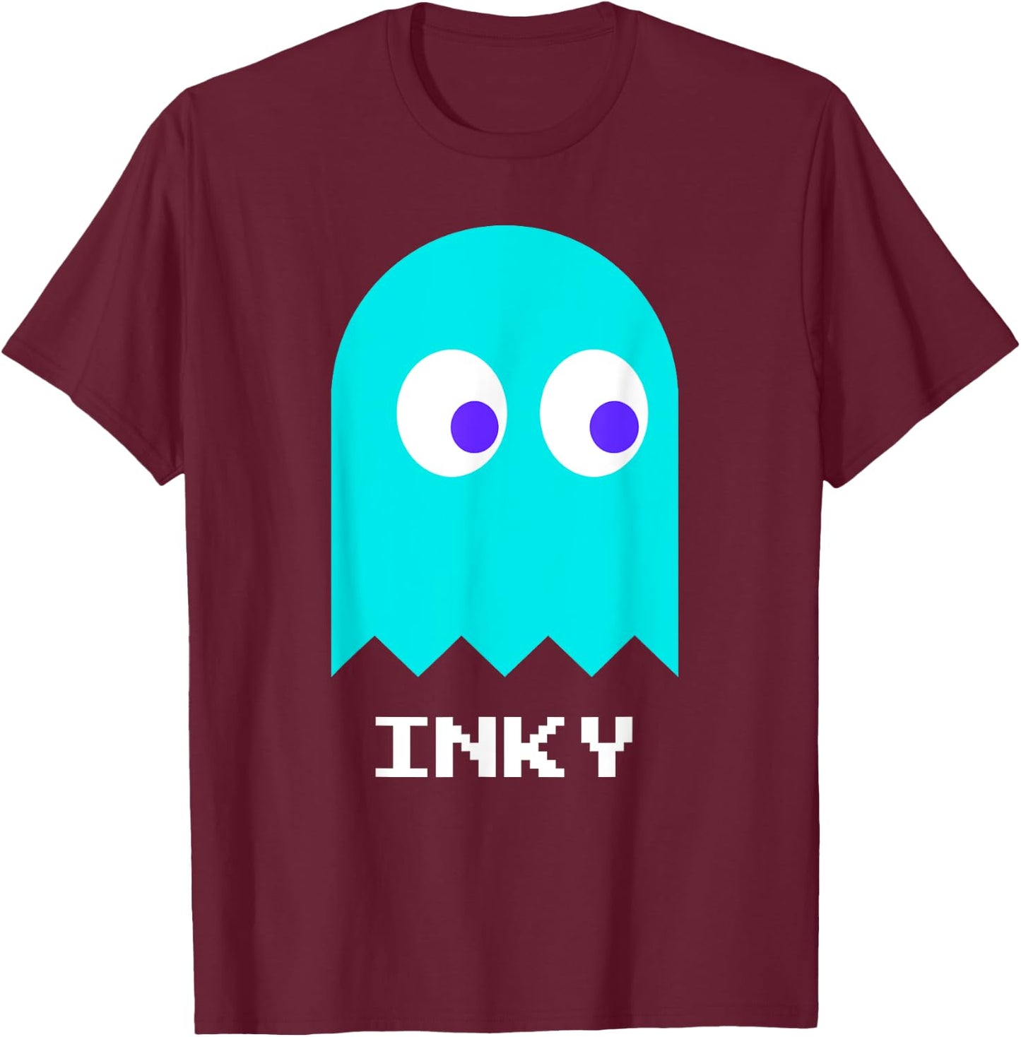 Retro Gamer Nerd INKY Halloween Costume T-Shirt - T-Shirt | Maroon