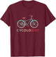 Cycologist Funny Vintage Bicycle design - Bike Cyclists Gift T-Shirt - T-Shirt | Maroon