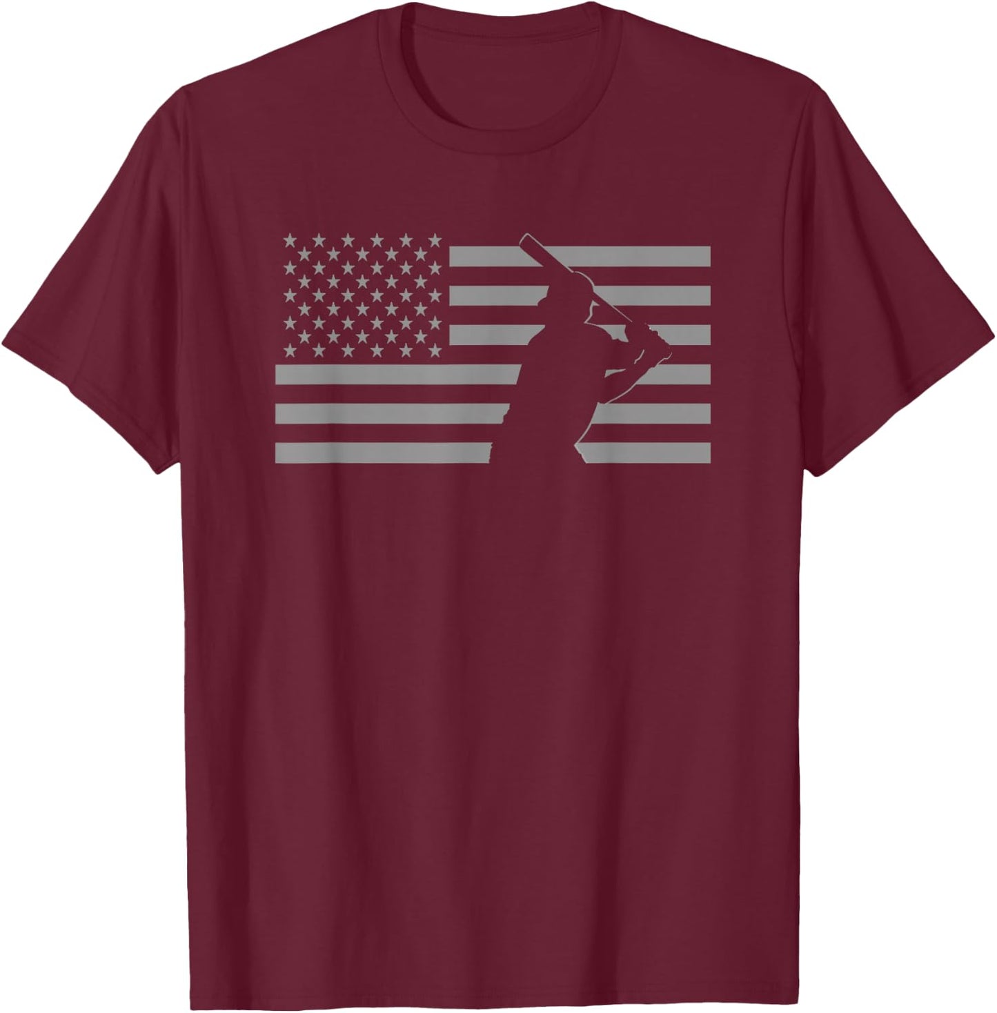 American Baseball T Shirts - Baseball T-Shirt - T-Shirt | Maroon
