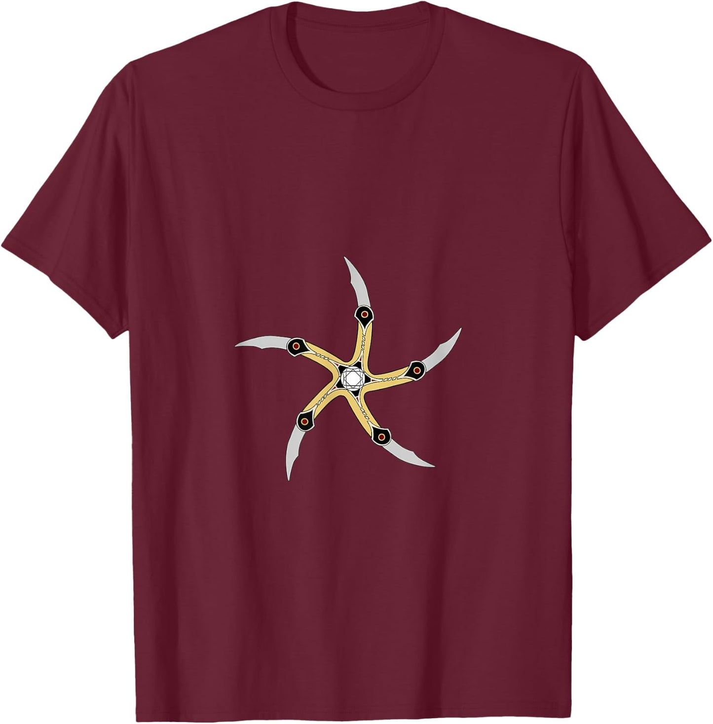 Glaive Krull Throwing Star T-Shirt - T-Shirt | Maroon
