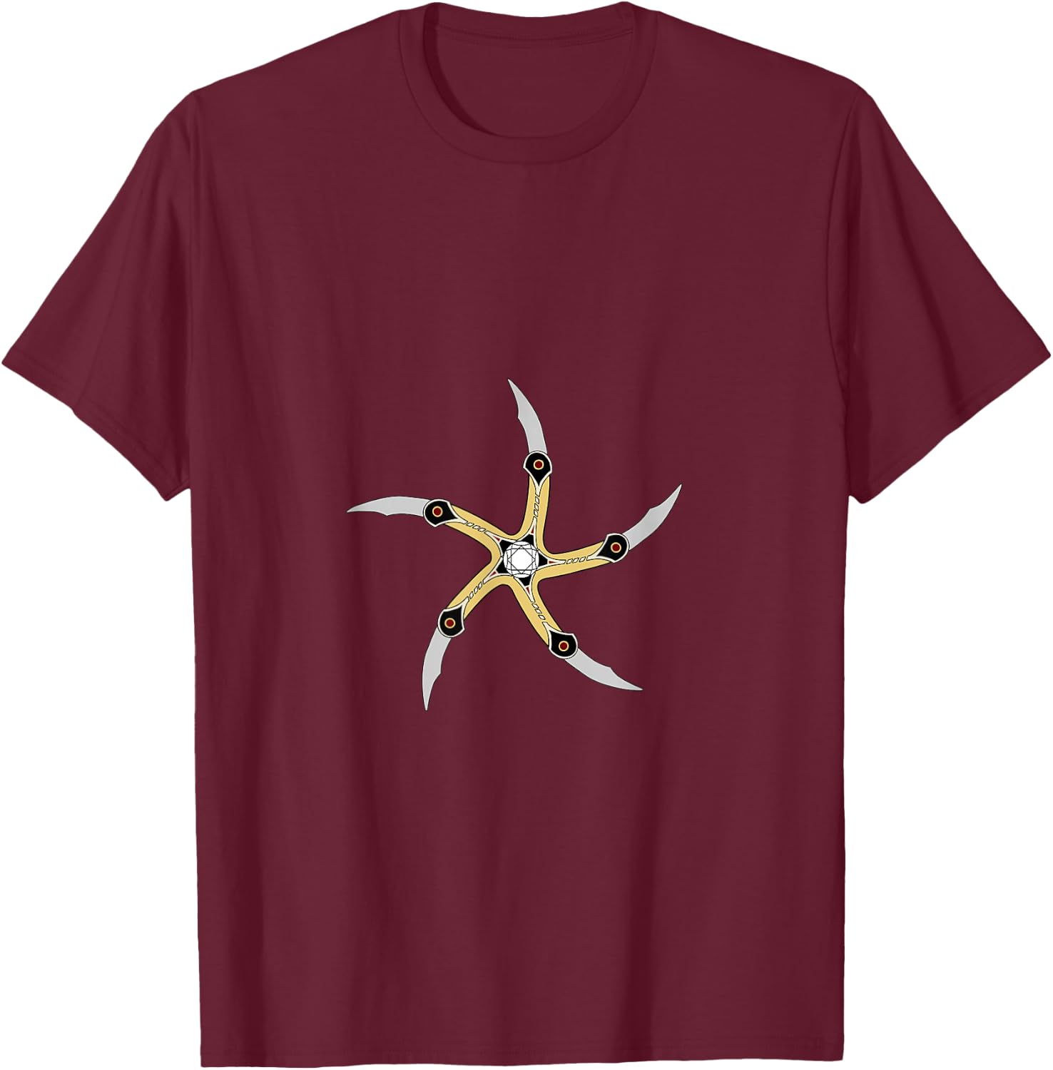 Glaive Krull Throwing Star T-Shirt - T-Shirt | Maroon