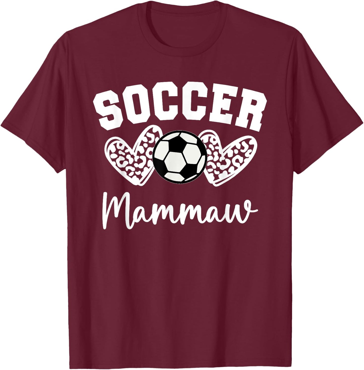 Soccer Mammaw Matching Family Soccer T-Shirt - T-Shirt | Maroon