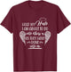 Hold My Halo Cute Funny Faith Bible Quote Christian T-Shirt - T-Shirt | Maroon