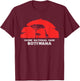 Chobe National Park, Botswana Africa Safari Girrafe T-Shirt - T-Shirt | Maroon