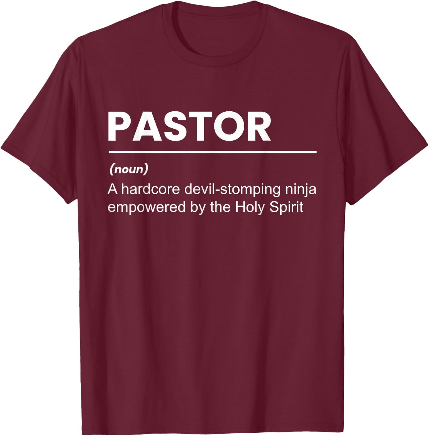 Definition Pastor Christian Pastor Jesus Christ God Praying T-Shirt - T-Shirt | Maroon