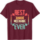 Vintage Best Junior Mechanic Ever T-Shirt - T-Shirt | Maroon