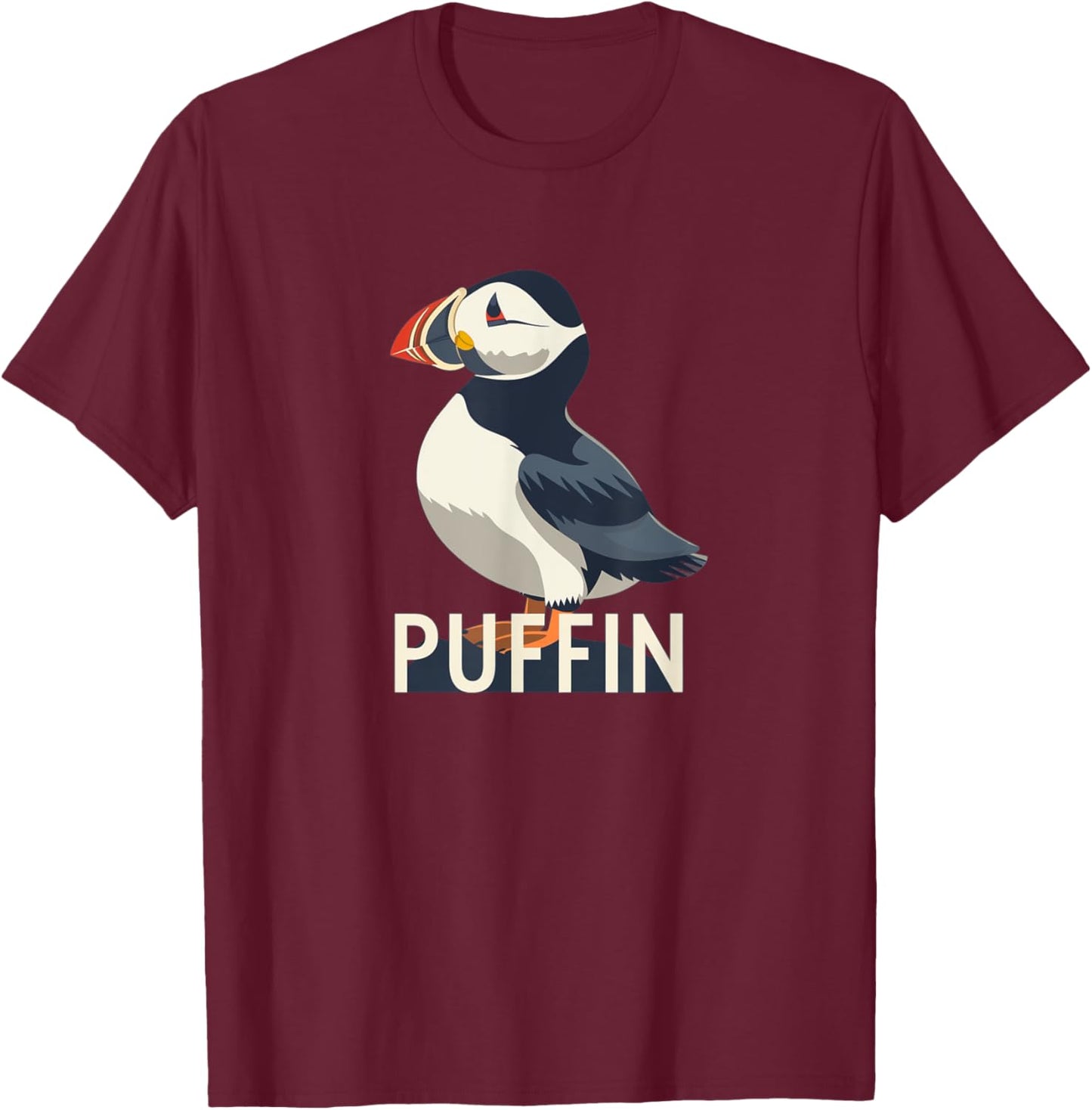 Cute Atlantic Puffin Seabird Costume for Boys and Girls T-Shirt - T-Shirt | Maroon