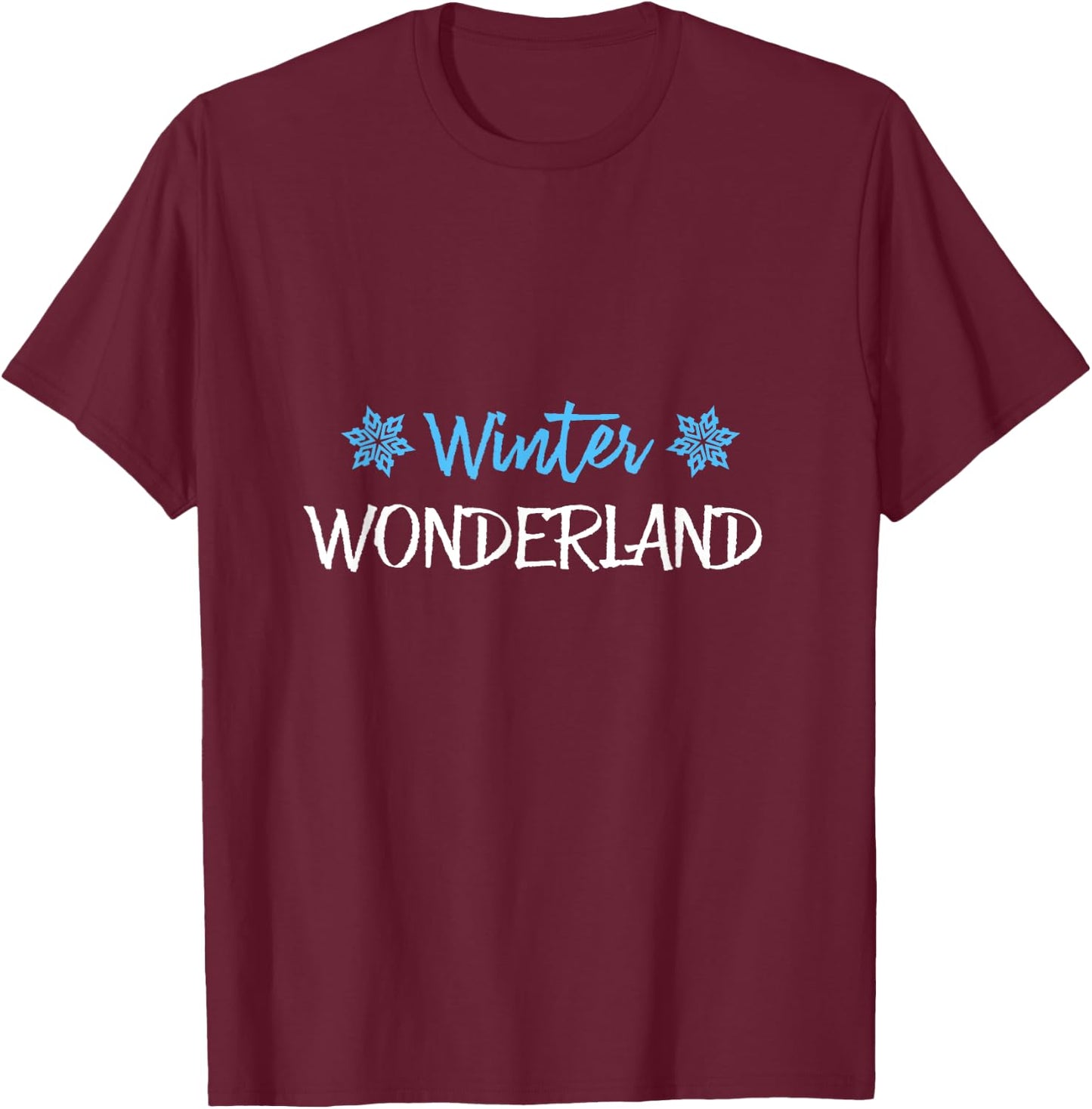 Winter Wonderland Funny Winter T-Shirt - T-Shirt | Maroon
