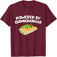 Powered By Chimichangas T-Shirt - T-Shirt | Maroon