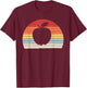 Vintage Retro Apple Fruit T-Shirt - T-Shirt | Maroon