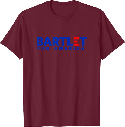 Jed Bartlet for America 2020 President Campaign T-Shirt - T-Shirt | Maroon