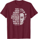 Søren Kierkegaard Inspirational Quote: Freedom of Thought T-Shirt - T-Shirt | Maroon