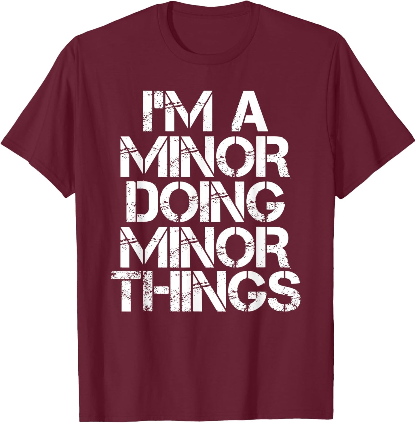 MINOR Funny Surname Family Tree Birthday Reunion Gift T-Shirt - T-Shirt | Maroon