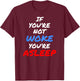 If You're Not Woke, You're Asleep T-Shirt - T-Shirt | Maroon