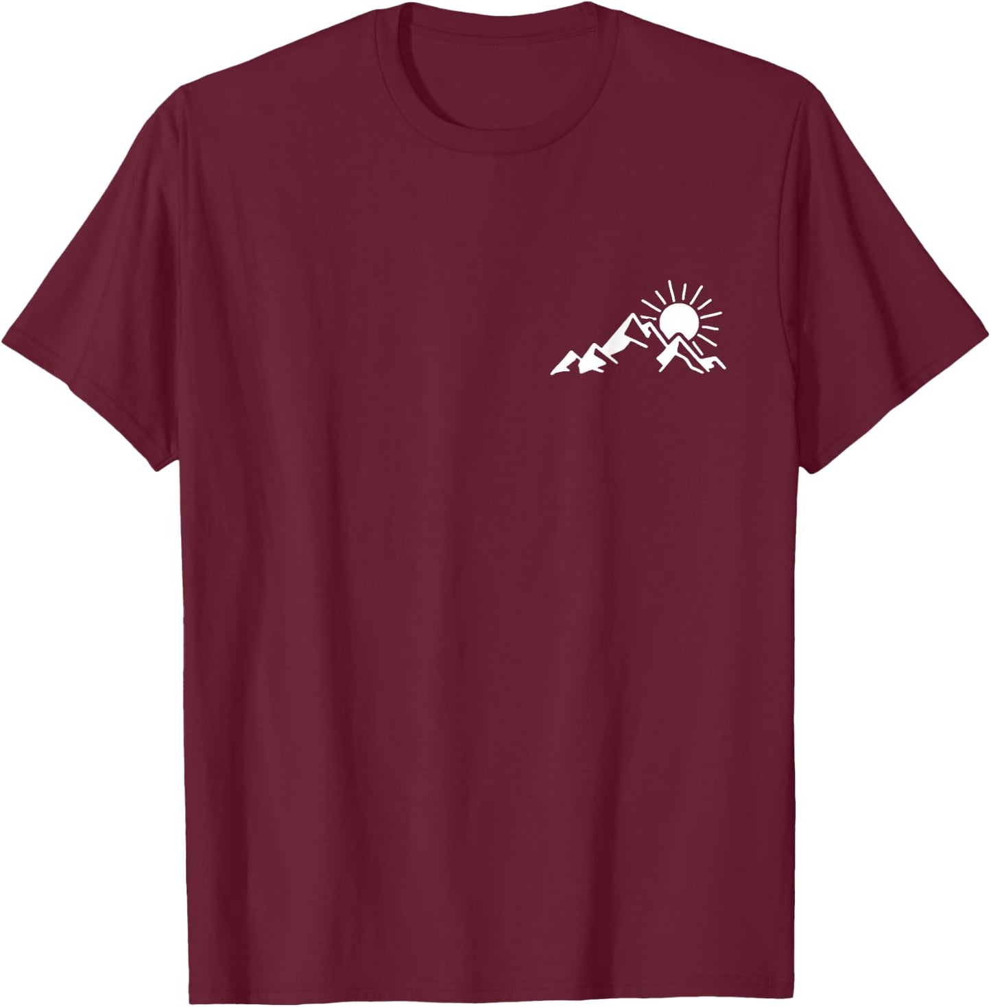 Mountains, hiking, camping, climbing, outdoor T-Shirt - T-Shirt | Maroon