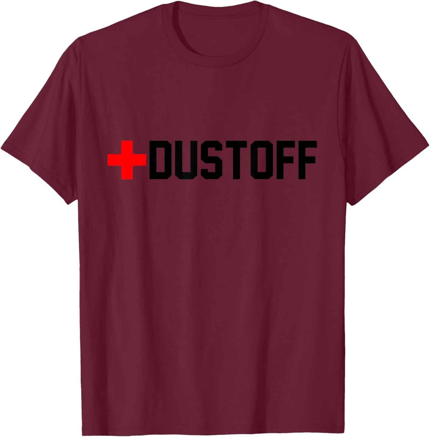 DUSTOFF MEDEVAC CROSS - Black T-Shirt - T-Shirt | Maroon