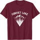 Convict Lake CA California Travel Fishing Camping Souvenir T-Shirt - T-Shirt | Maroon