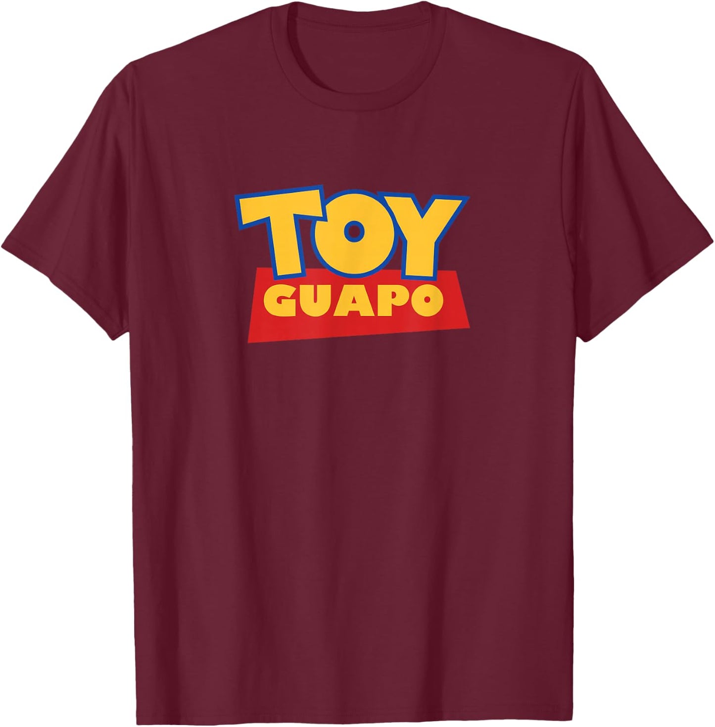 Pan Dulce Designs Men's Funny Toy Guapo - Black, Small, Short Sleeve T-Shirt - T-Shirt | Maroon
