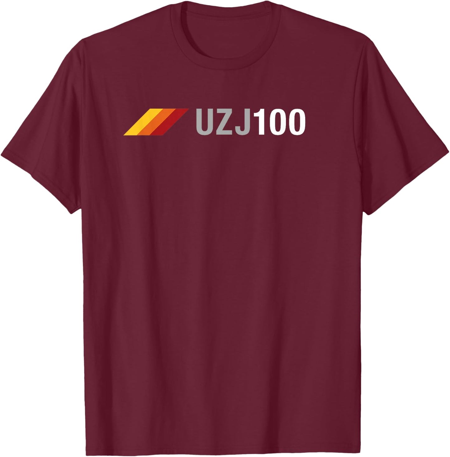 UZJ100 Overland SUV 3 Stripes Vintage Racing 100 Series T-Shirt - T-Shirt | Maroon