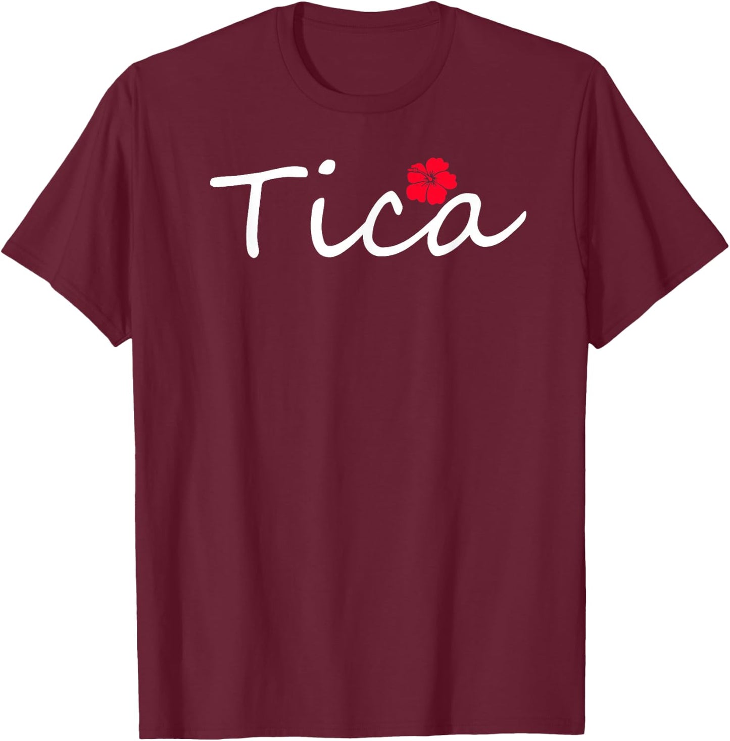 Tica Costa Rica Souvenir T-Shirt - T-Shirt | Maroon