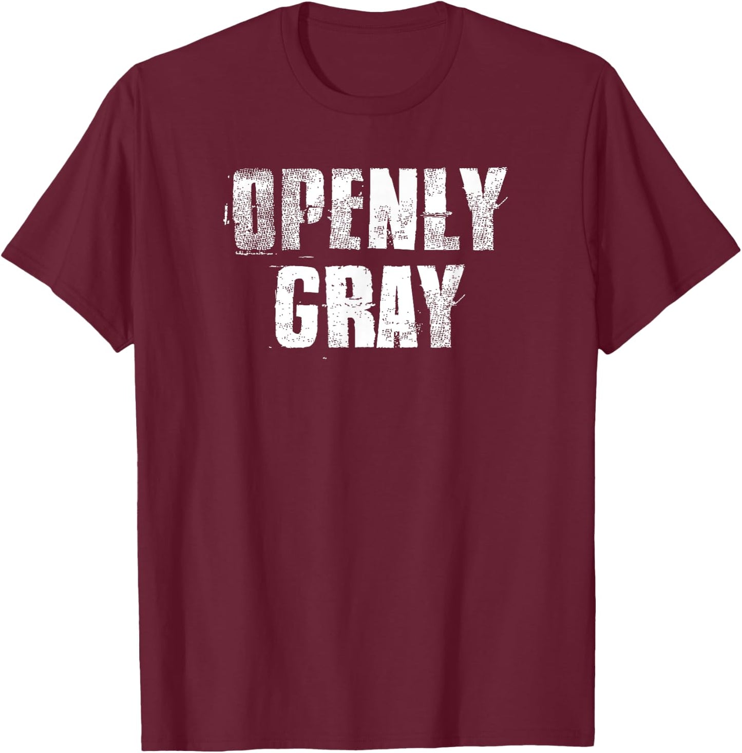 Openly Gray Natural Hair Ladies Women's T-Shirt - T-Shirt | Maroon
