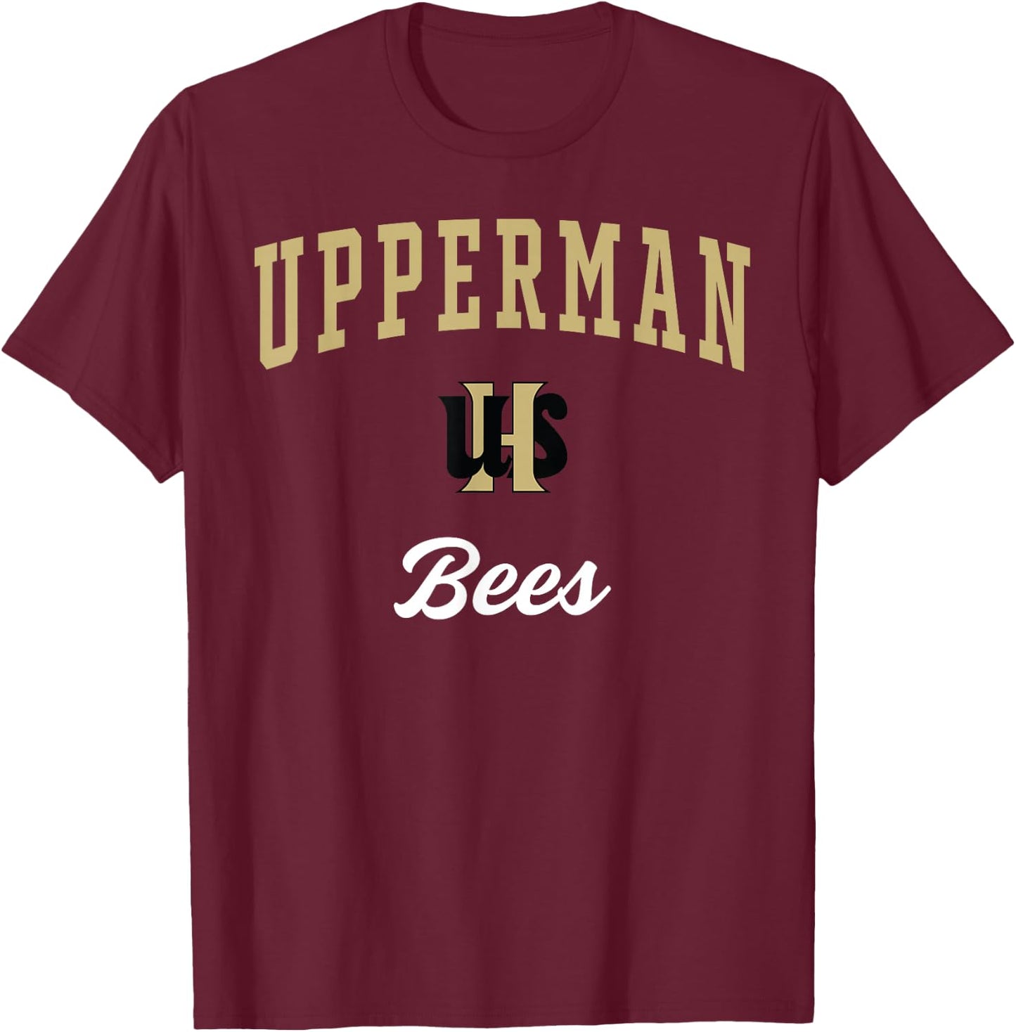 Upperman High School Bees T-Shirt - T-Shirt | Maroon