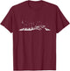 Classical Music Piano Player Gift Music Notes Piano Small T-Shirt - T-Shirt | Maroon