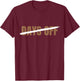 Brown Zero 0 No Days Off Brown Color Graphic T-Shirt - T-Shirt | Maroon