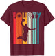 40th Birthday Basketball Lover Gift 40 Years Old Retro T-Shirt - T-Shirt | Maroon