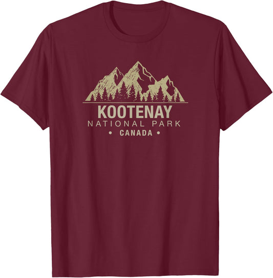 Kootenay National Park T-Shirt - T-Shirt | Maroon