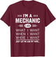 Mechanic Husband Gift From Wife Present Idea Funny Quote T-Shirt - T-Shirt | Maroon