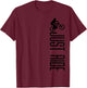 Mountain Bike Just Ride MTB Biking Mountain Biker Gift T-Shirt - T-Shirt | Maroon