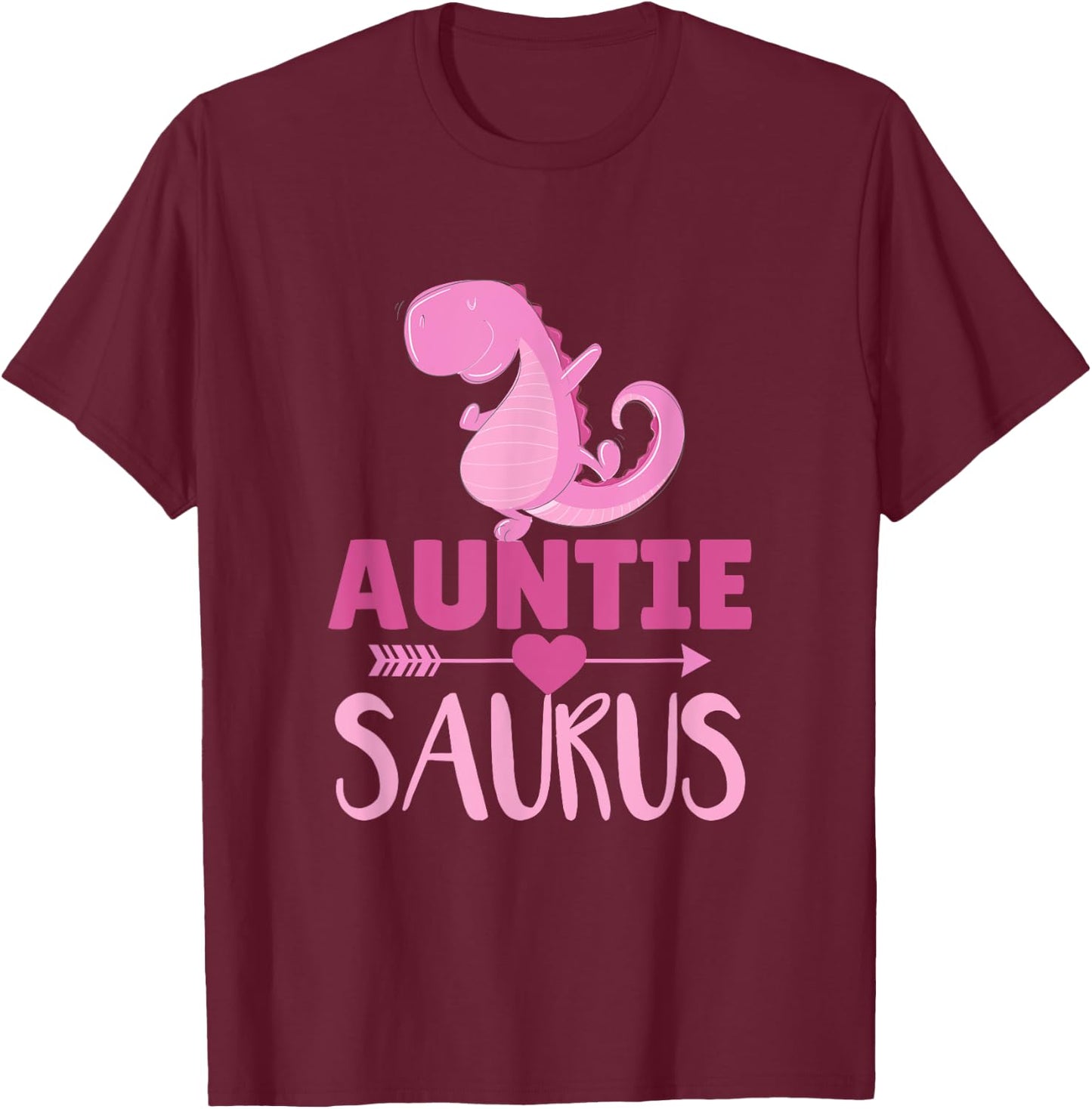 Auntiesaurus Auntie T Rex Dino Familie for Aunt T-Shirt - T-Shirt | Maroon