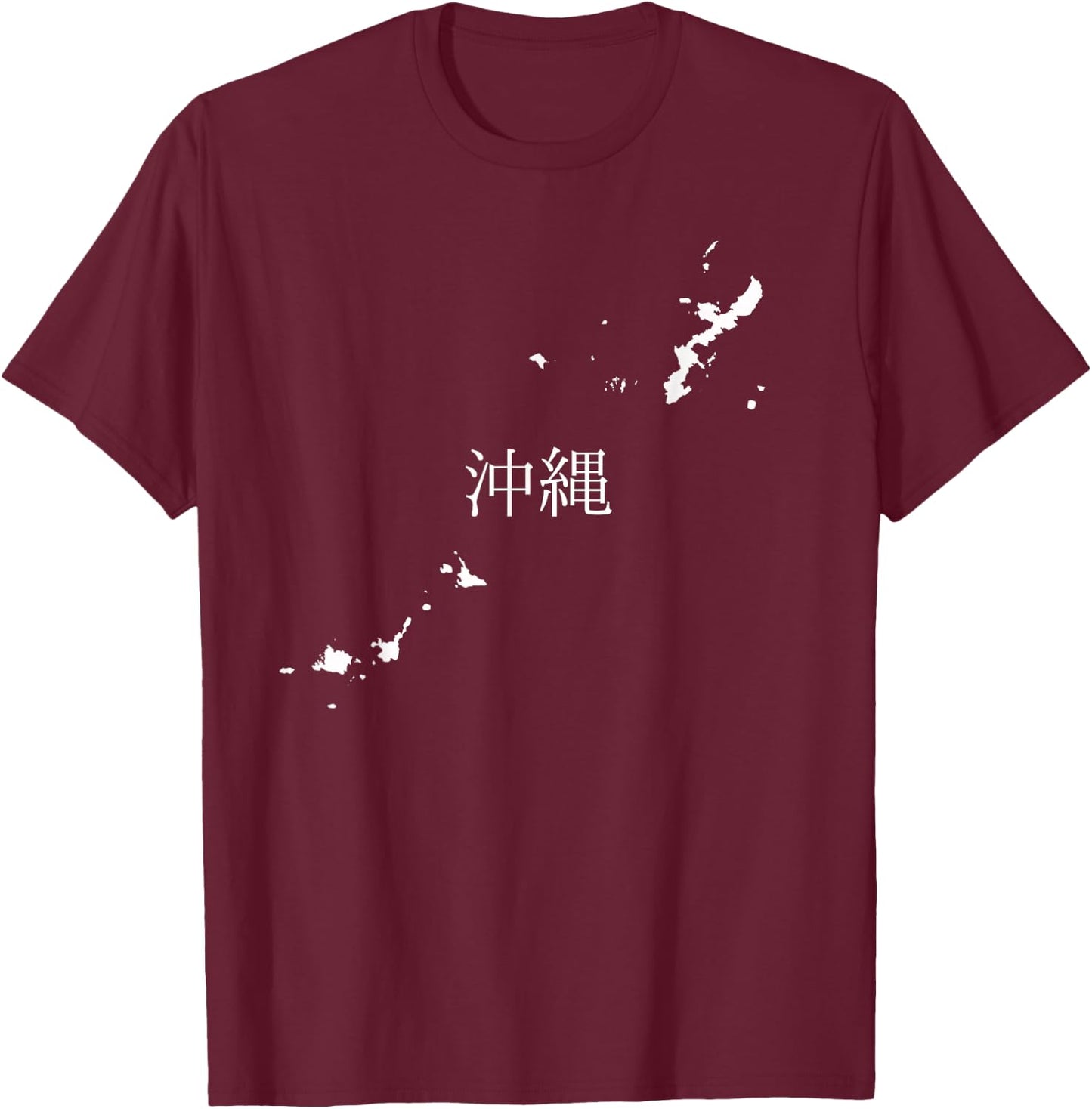 Okinawa Japan Map I Love Okinawa Miyako Ishigaki Island Gift T-Shirt - T-Shirt | Maroon