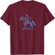 Coastal Cowgirl Beachy Horse Surfer T-Shirt - T-Shirt | Maroon