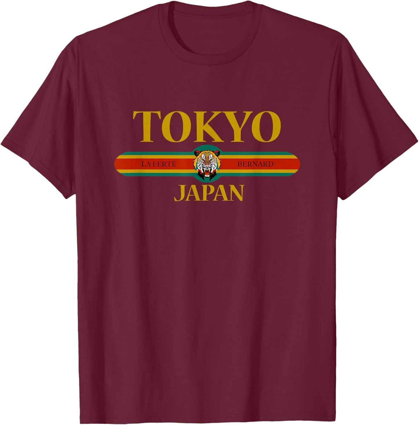 TOKYO Japan - Fashion Tiger Head - Classic T-Shirt - T-Shirt | Maroon