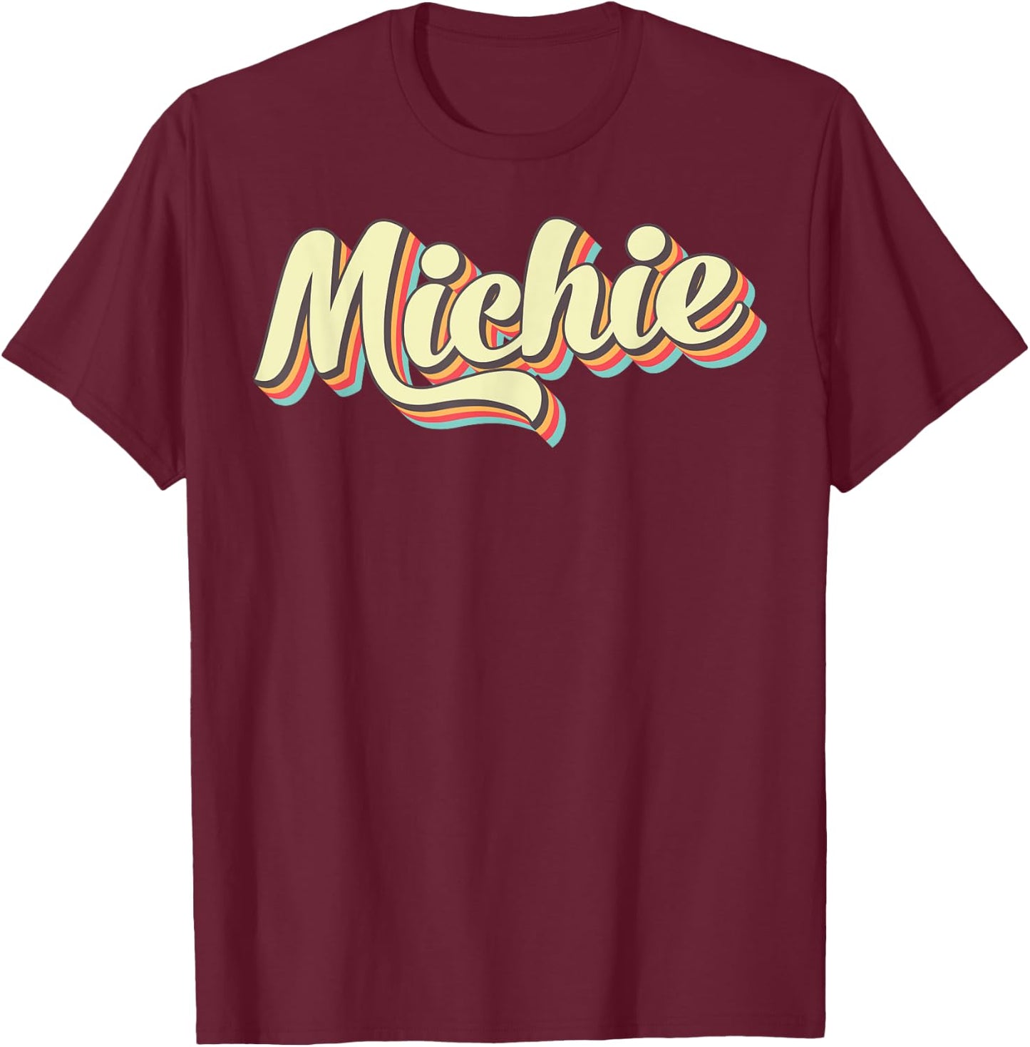 Michie Tennessee Retro Art Vintage T-Shirt - T-Shirt | Maroon