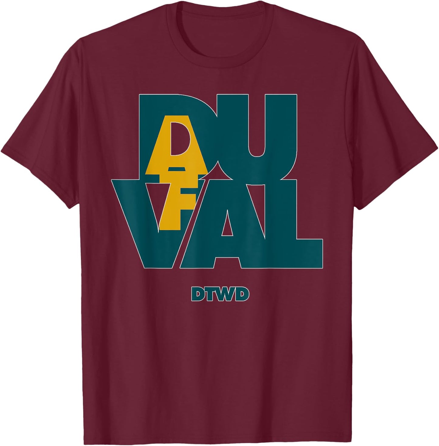 Duval AF DTWD Green&G Gift T-Shirt - T-Shirt | Maroon