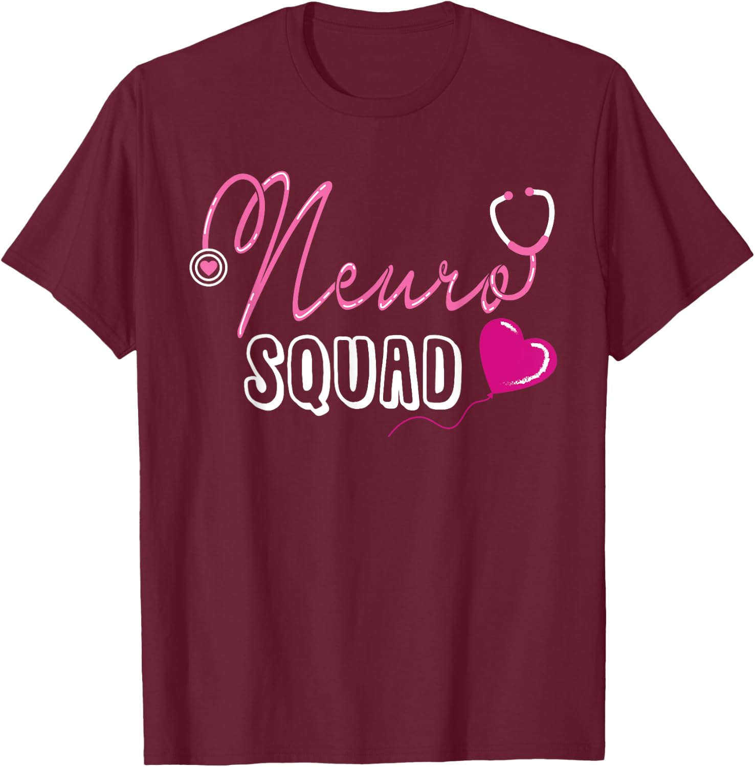 Neuro Squad Neurologist Gift T-Shirt - T-Shirt | Maroon