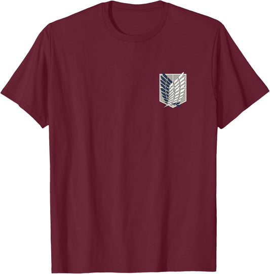 Attack on Titan Season 3 Scout Regiment Anime T-Shirt - T-Shirt | Maroon